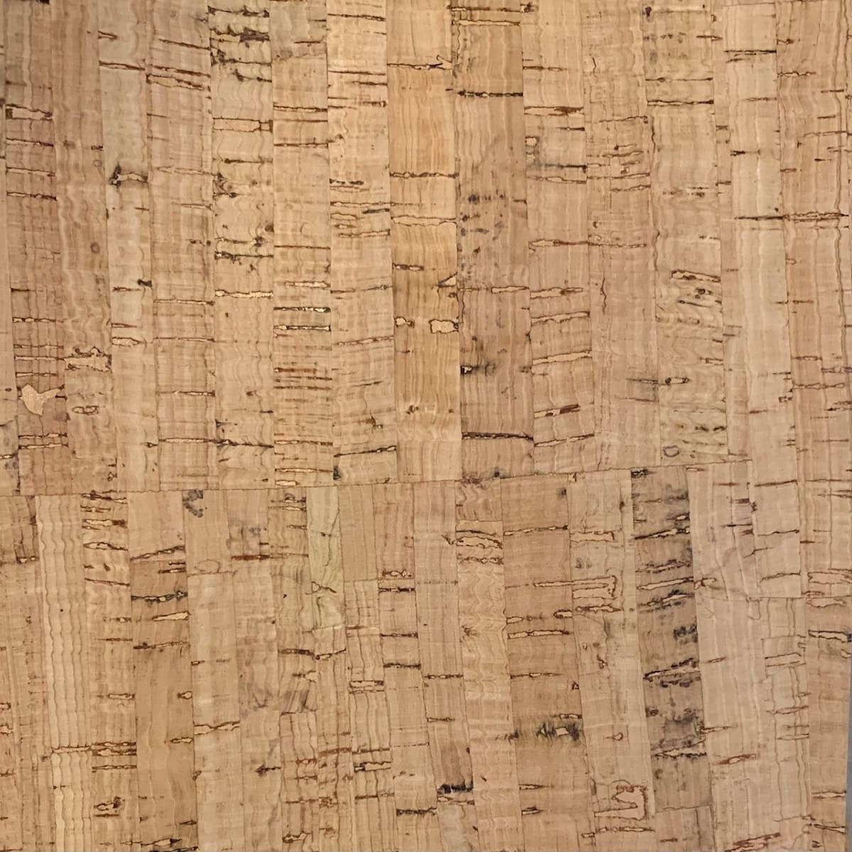 Casablanca cork fabric close up showing the thin striped light tan pattern