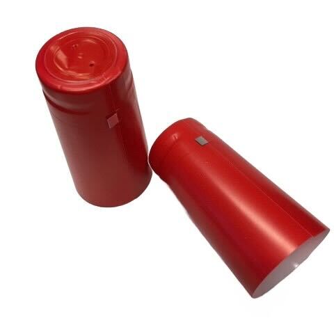 Limited Stock - Red Preformed Shrink Caps | 30x72mm - Carton of 3,000
