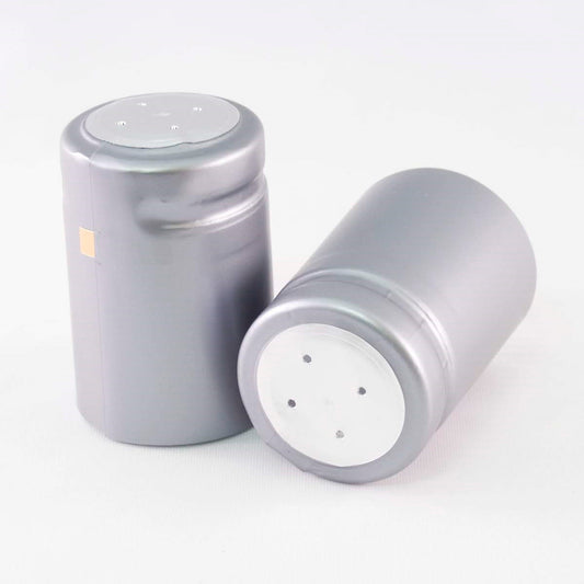 Limited Stock - Matte Silver Preformed Shrink Caps | 36x50mm - Carton of 5,200