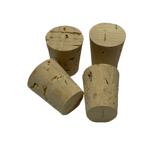 Natural tapered cork stoppers in RL09 size