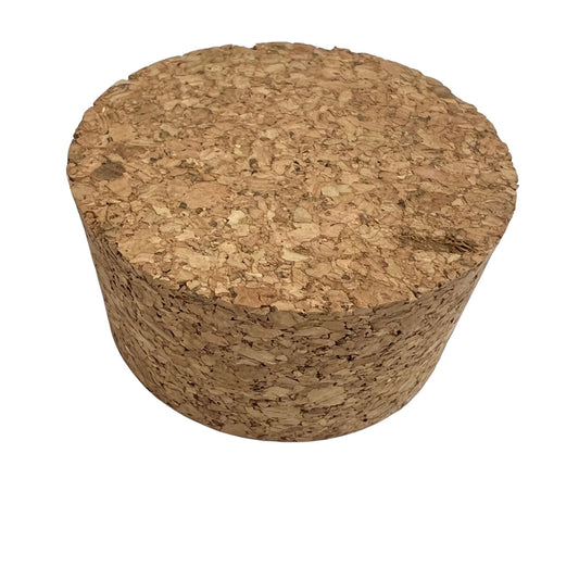 Single agglomerate tapered cork stopper, size SL26