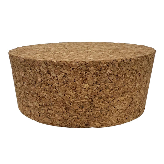 Single agglomerate tapered cork stopper, size SL34