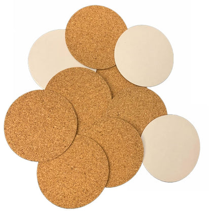Self-Adhesive Cork Circles, 1.5mm (1/16in) thickness, Pack of 50