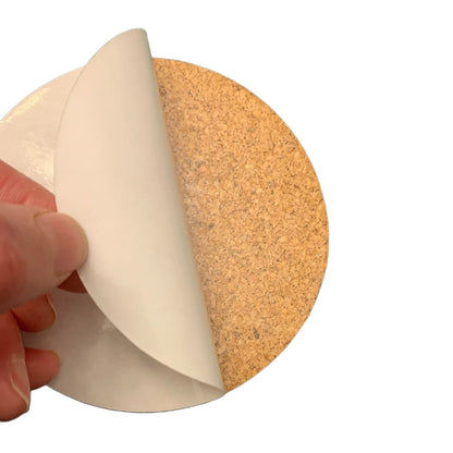 Self-Adhesive Cork Circles, 1.5mm (1/16in) thickness, Pack of 50