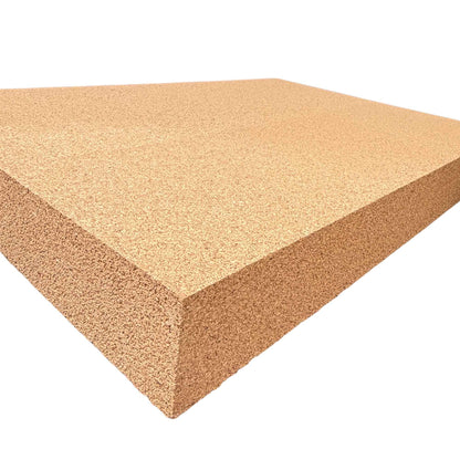 4 inch thick cork block for carving, light high density cork
