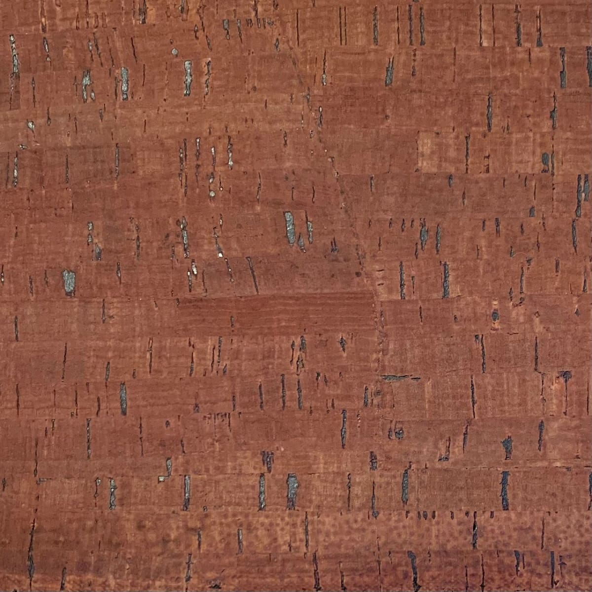 Casablanca dark cork fabric close up showing the striped natural pattern in a rich dark brown