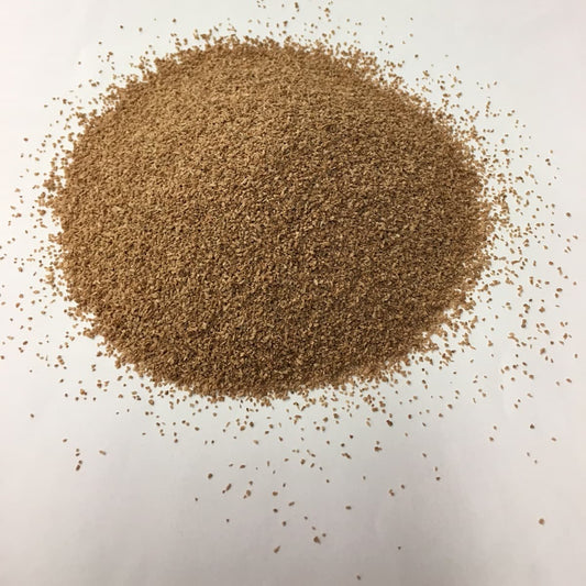 A pile of 0.5mm to 1mm light cork grain. 