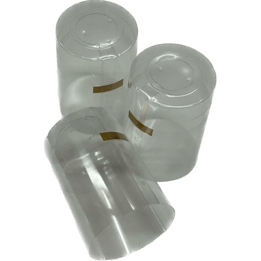 Limited Stock - Clear Preformed Shrink Caps | 35BNx55mm - Carton of 6,350