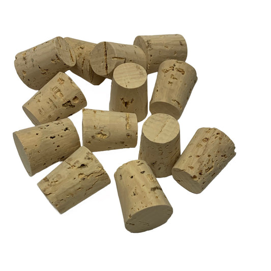 RL08 | Regular Length Natural Tapered Cork Stopper | Bag of 80