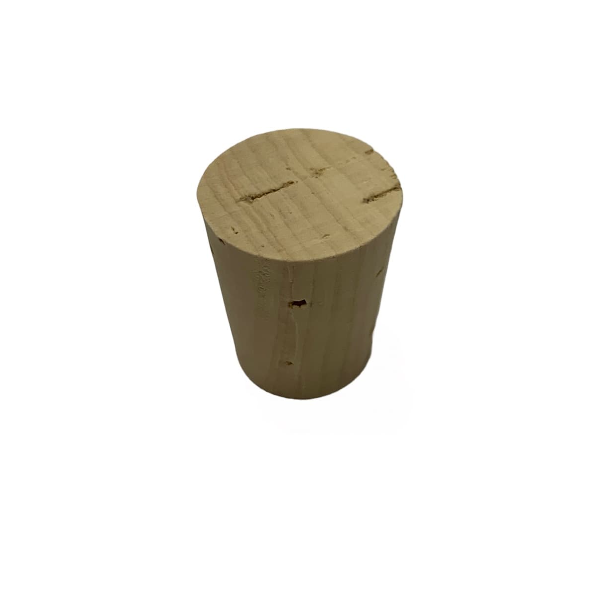 Natural tapered cork plug