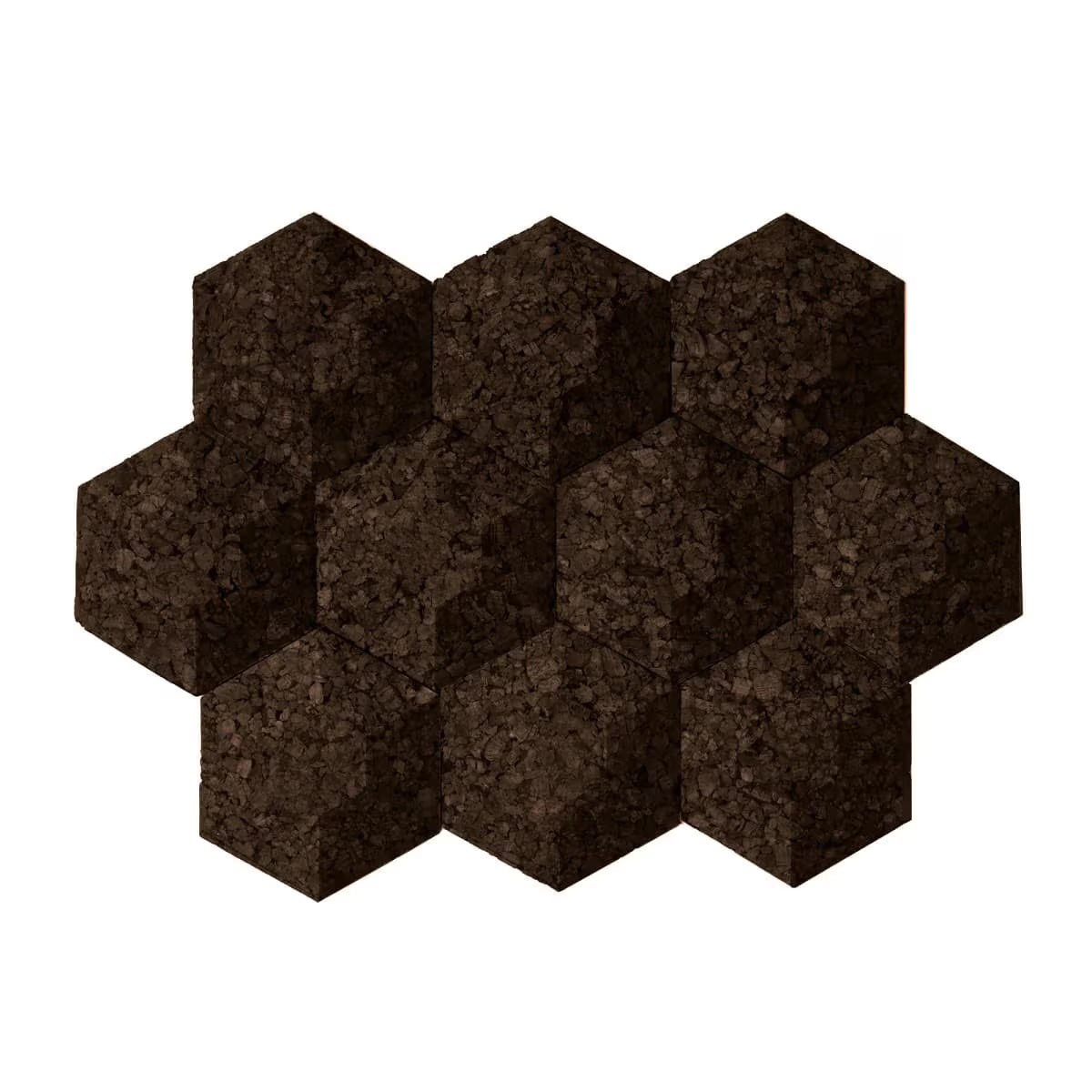 Hexagon Contour Acoustic Wall Tiles - Pack of 5 SQFT