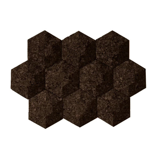 Hexagon Contour Acoustic Wall Tiles - Pack of 5 SQFT