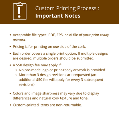 Custom printing process important notes.
